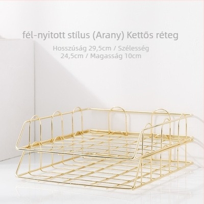 Asztali, többszintes fájlállvány irodai és tanulmányi használatra