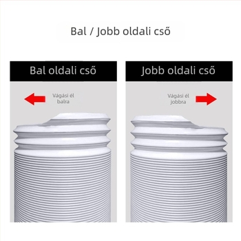 Hordozható klímaberendezés kivezetőcső (3 m hossz, 5,1 in átmérő, teleszkópos)