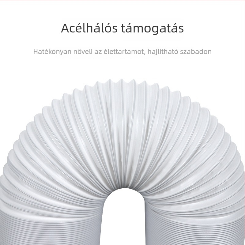 Hordozható klímaberendezés kivezetőcső (3 m hossz, 5,1 in átmérő, teleszkópos)