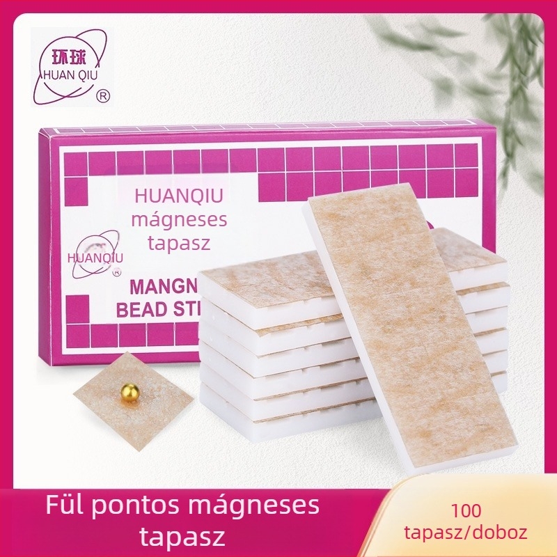 Fül akupunktúra pont nyomás stimulációs tapasz, egyszer használatos, orvosi, 100 tapasz, Global Brand