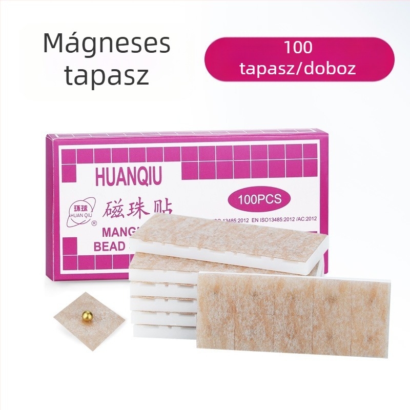 Fül akupunktúra pont nyomás stimulációs tapasz, egyszer használatos, orvosi, 100 tapasz, Global Brand