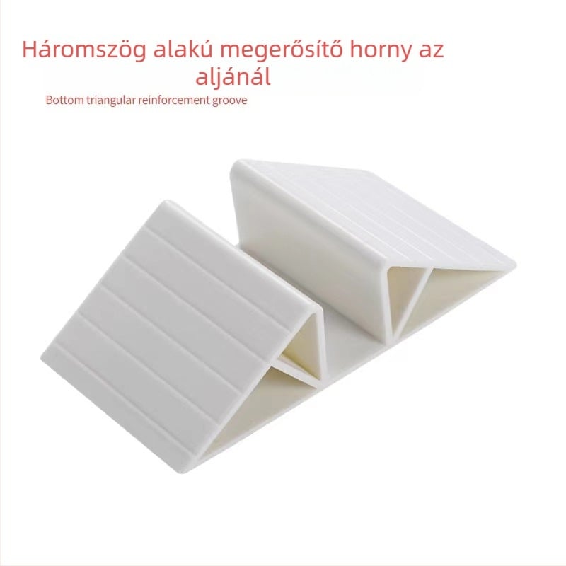 Háziállat-ajtó sín kiegészítő háromszög alakú kártya-bevágással és megerősítő horny a biztonsági ajtóhoz