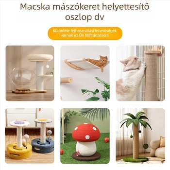 Sisal macskafa oszlop - DIY kiegészítő macska mászófa kerethez, egyszerű stílus, Pet travel e-family