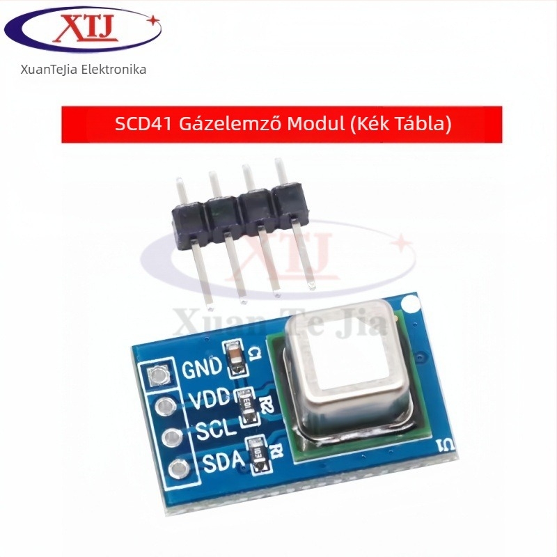 SCD40/SCD41 gáz szenzor modul CO2-hoz, hőmérséklet és páratartalom, I2C interfész