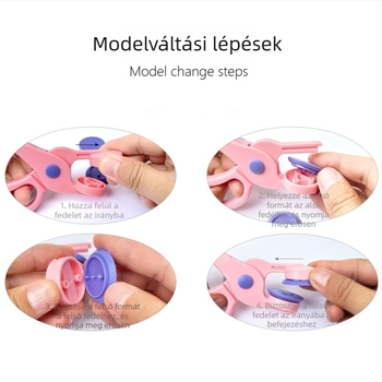 Gyerekeknek embossing pecsétkészlet - DIY kézműves foglalkozások óvodához és naplóhoz - ABS anyag