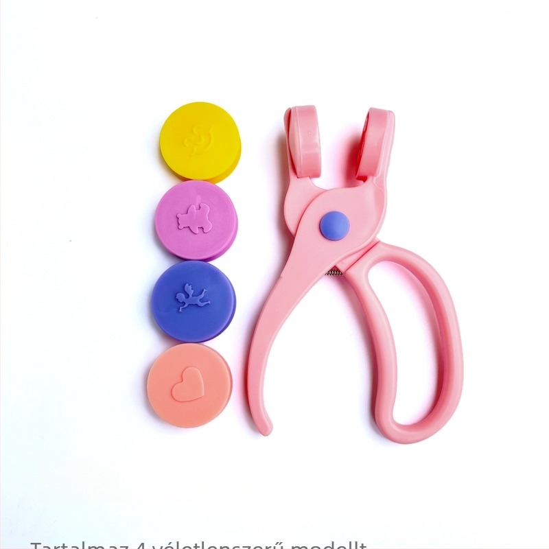 Gyerekeknek embossing pecsétkészlet - DIY kézműves foglalkozások óvodához és naplóhoz - ABS anyag