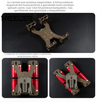 CS taktikai modell tároló clip bővítő funkcióval, ABS anyag, Ex-034, kültéri sportokra, uniszex