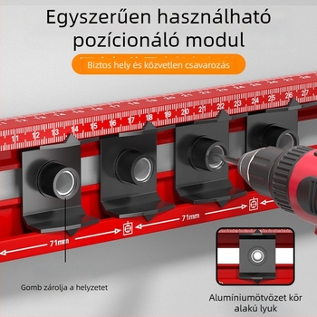 Cassio Kép felakasztásához való vízszintmérő, nagy pontosságú, többfunkciós eszköz otthonra és az irodába, kiegészítő lyukasztó funkcióval