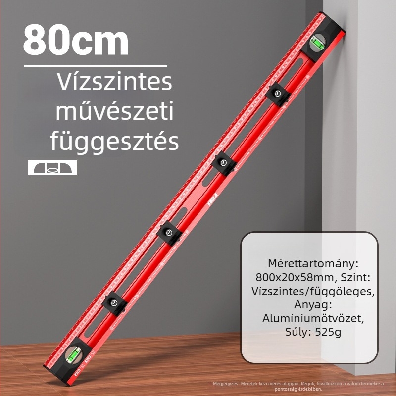 Cassio Kép felakasztásához való vízszintmérő, nagy pontosságú, többfunkciós eszköz otthonra és az irodába, kiegészítő lyukasztó funkcióval