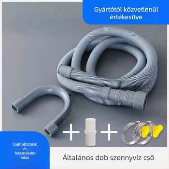 Mosógép lefolyócsövének hosszabbítója csatlakozóval GTPSG-25MM; Anyag PVC+TPR; Névleges nyomás 1.0; Telepítés: közvetlen behelyezés; Márka LS