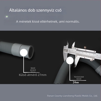 Mosógép lefolyócsövének hosszabbítója csatlakozóval GTPSG-25MM; Anyag PVC+TPR; Névleges nyomás 1.0; Telepítés: közvetlen behelyezés; Márka LS