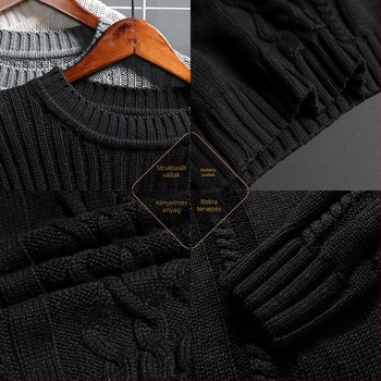 Férfi kötött pulóver, 2025 nyár, egyedi csomagolású, címkével, illesztés >85%