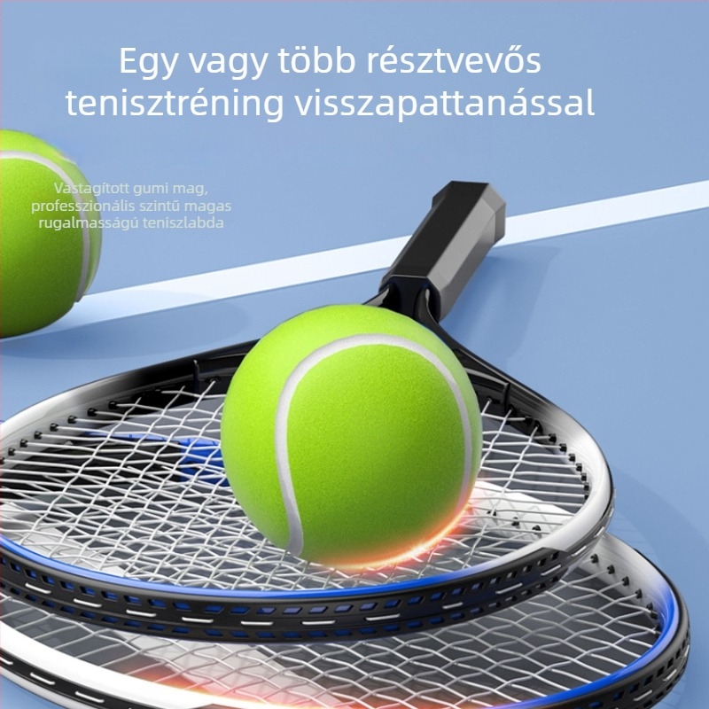 Kezdőknek teniszütő edzőkészlet – egyéni gyakorlás húrokkal, alumíniumötvözet (Anyag: alumíniumötvözet; Sport: tenisz; Használható területek: asztali tenisz és tollaslabda)
