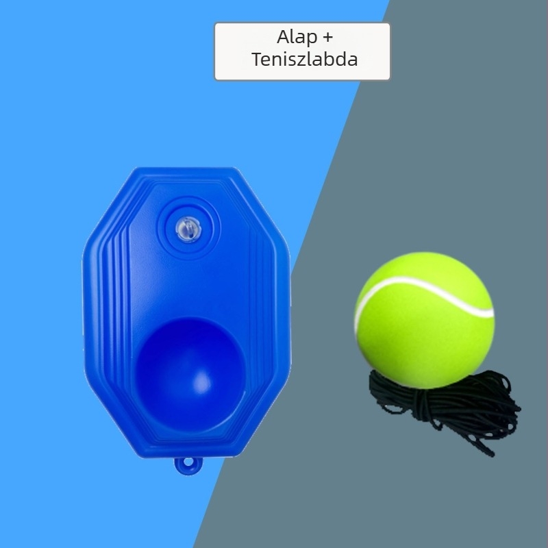 Kezdőknek teniszütő edzőkészlet – egyéni gyakorlás húrokkal, alumíniumötvözet (Anyag: alumíniumötvözet; Sport: tenisz; Használható területek: asztali tenisz és tollaslabda)
