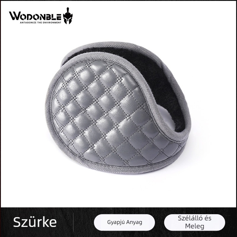 Unisex fülvédők, kockás pamutból, meleg télre és őszi időszakra, utazásokhoz