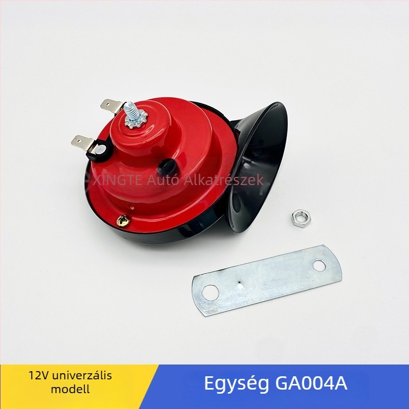 Autócsiga kürt 004A – 12V, kettős magas- és mély tónus, 110 dB