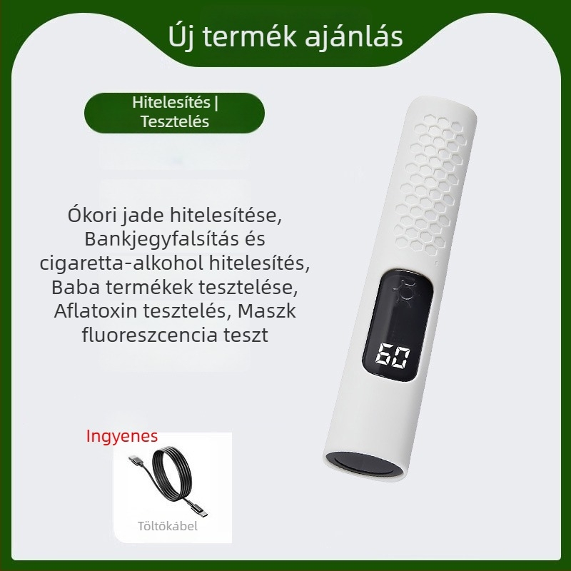 365 nm-es UV zseblámpa jadeit és drágakövek azonosítására fluoreszcenciával, ABS ház, Shatuo Tribe LED, CE tanúsítvány