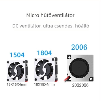 Laptop CPU hűtőventilátor, modell 1504, CPU-hoz, kompatibilis notebookokkal