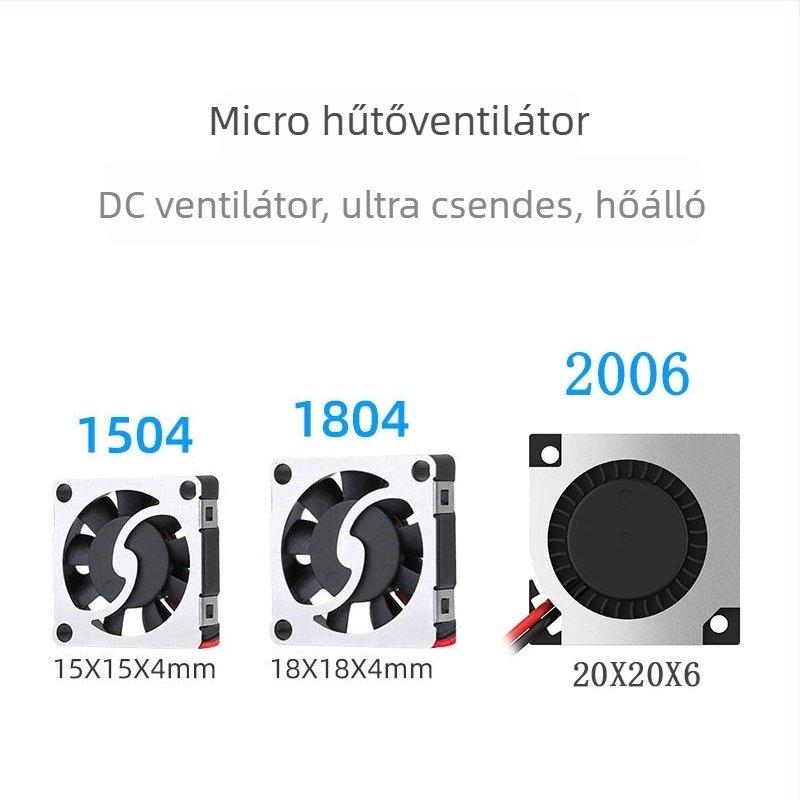 Laptop CPU hűtőventilátor, modell 1504, CPU-hoz, kompatibilis notebookokkal