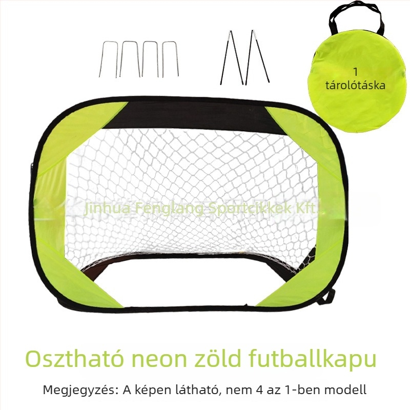 Négy az egyben hordozható futballkapu nylon hálóval, mobil, Leopard wind márka