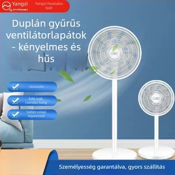 7 penge padlóventilátor, oszcilláló fej, 50 W, 220 V, 50 Hz.
