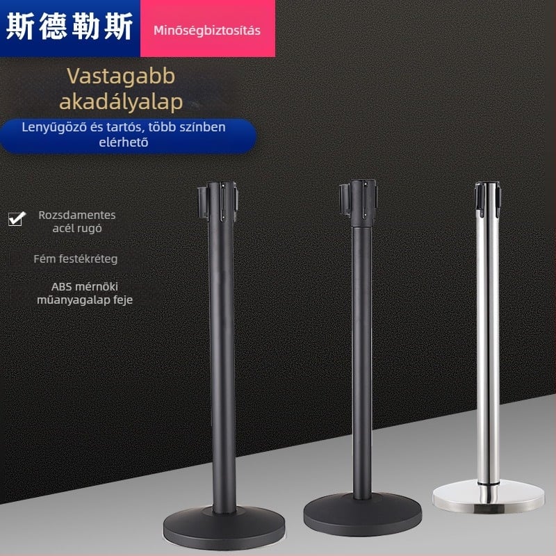 Rozsdamentes acél aktivitáskerítés, skálázható stílussal, hálómagasság 200 cm, szalag szélesség 4,8 cm