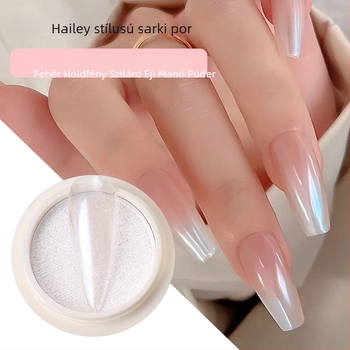 Köröm glitter por – Aurora Fairy Powder sorozat, hold mintázat, glitter anyag, licencelt magáncímke, édes és friss stílus, Aurora Armor