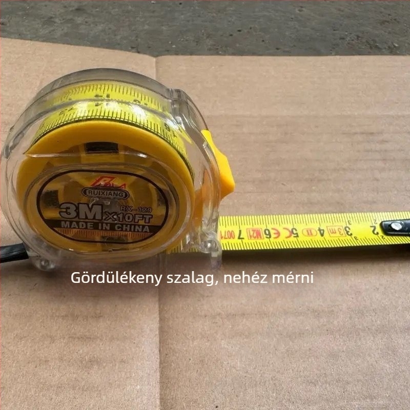 Rozsdamentes acél mérőszalag, vízálló és tartós, több tartományú háztartási használatra