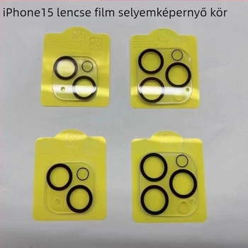 Edzett üveg objektív védőfólia iPhone 16 Pro Max, iPhone 15 és iPhone 14 hátsó kameráihoz, HD minőség