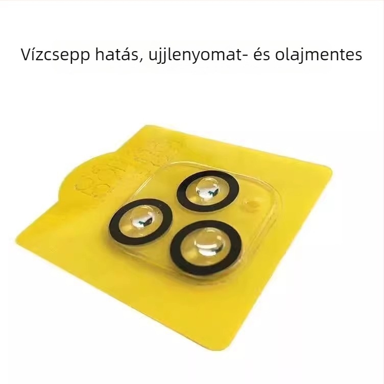 Edzett üveg objektív védőfólia iPhone 16 Pro Max, iPhone 15 és iPhone 14 hátsó kameráihoz, HD minőség