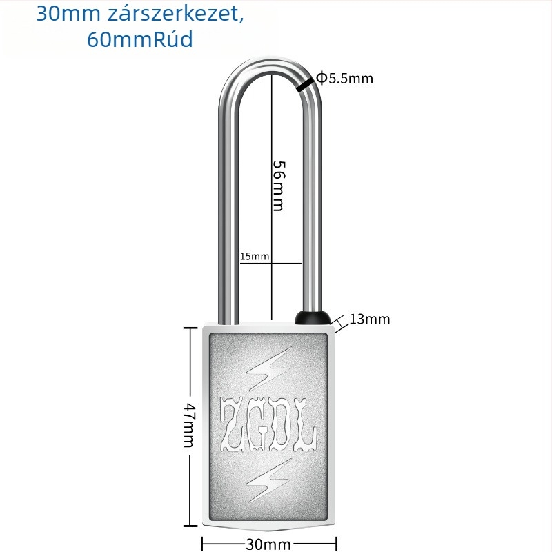 Kültéri mágneses jelszavas zár – kulcs nélküli belépéshez, főbejárathoz, cinkötvözet, Magnetic Strip modell, Hongqian márka