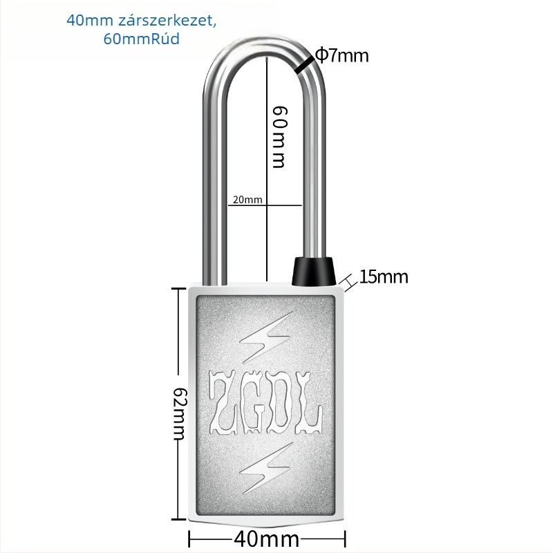 Kültéri mágneses jelszavas zár – kulcs nélküli belépéshez, főbejárathoz, cinkötvözet, Magnetic Strip modell, Hongqian márka