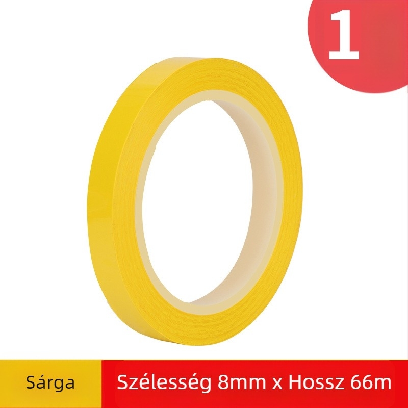 Fehér tábla jelölő szalag, PET alapú, akril ragasztó, egyoldalas, késes eltávolítás