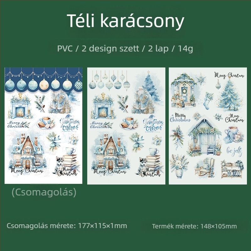 Tomato Sauce Girl Karácsonyi téma PVC transzfer matricák tervezőknek — Anyag PVC, Stílus Karácsony, Technika Nyomtatás