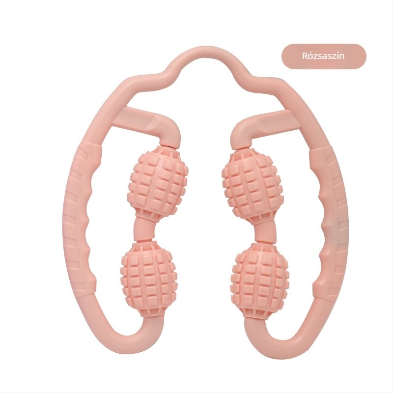 Dudli jóga lábmasszírozó – négykerekű görgő a vádli formázásához, otthoni használatra