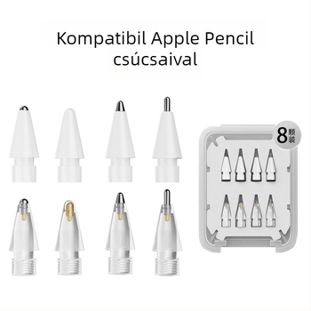 Apple Pencil cserehegyek (1–2. gen) – kopásálló, univerzális kompatibilitás