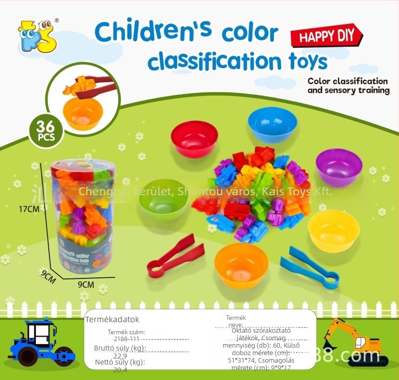 Montessori korai tanulási készlet – Puha TPE állatfigurák oktatóeszközök 3–6 éveseknek, érzelmi, látási, kognitív és kéz-szem koordináció fejlesztése