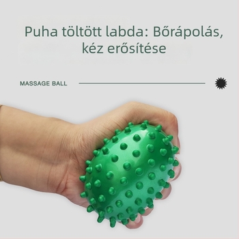 Süni masszázs labda tenyérhez – ABS anyagból, fasciális felszabadítás, akupunktúra pontok terápia, szenzoros integráció edzés