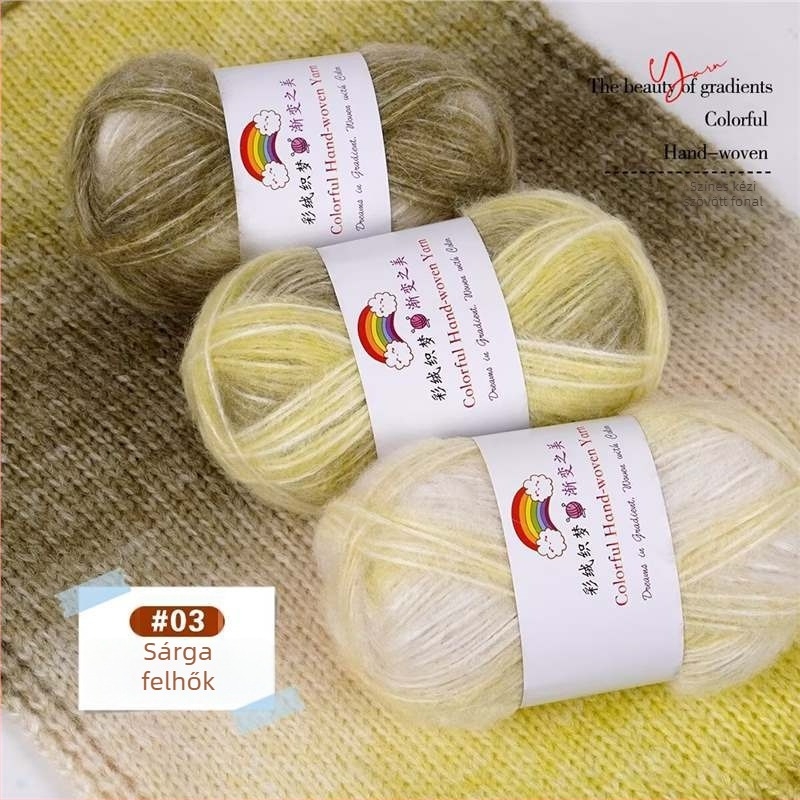 Belföldi gyapjú Mohair fonal, 7S, 1-szálú