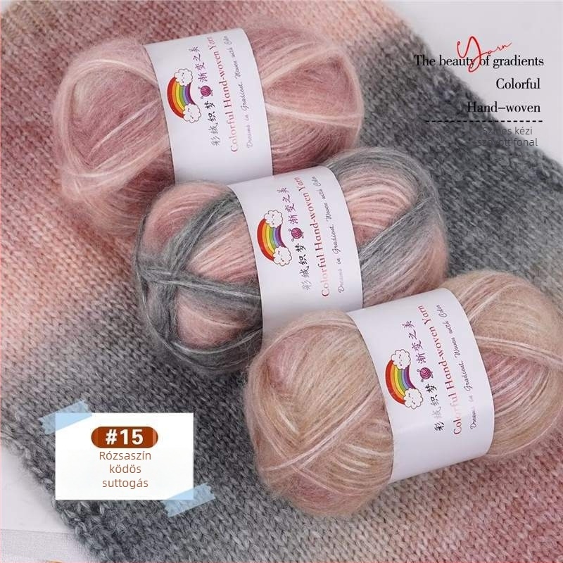Belföldi gyapjú Mohair fonal, 7S, 1-szálú