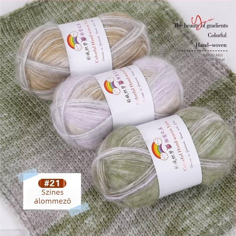 Belföldi gyapjú Mohair fonal, 7S, 1-szálú