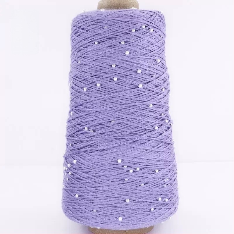 Pamut-viszkóz fonal kötéshez — konuszos fonal, gyűrűs fonás, RS002 (Márka Ruishi; Alias Pearl Mercerized Cotton Thread)