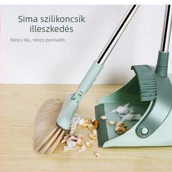 Seprű és lapát készlet – műanyag + rozsdamentes acél, 0.7 kg, 40 darabos doboz, 2021 tavaszán jelent meg