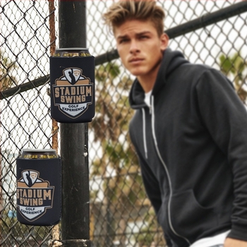 Szigetelt kóla doboz nyakvédő – 250 ml, vászon anyag, domborított kivitel, modell IDO-089, Edo