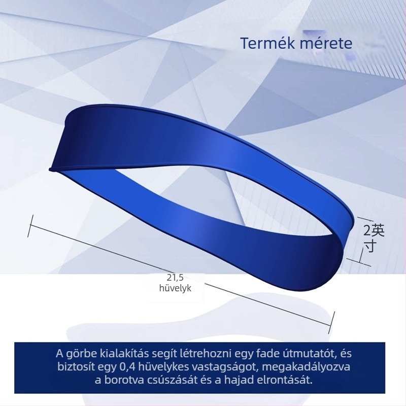 Szilikon hajpánt, magas rugalmasság, modern minimalist design, nyakvonal vágási sablon