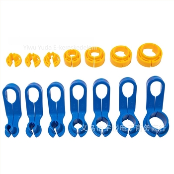 Autóklíma cső gyorscsatlakozó eszköz, 16 darabos készlet, modell YD24015, anyag PP, üzemanyagcső eltávolítására