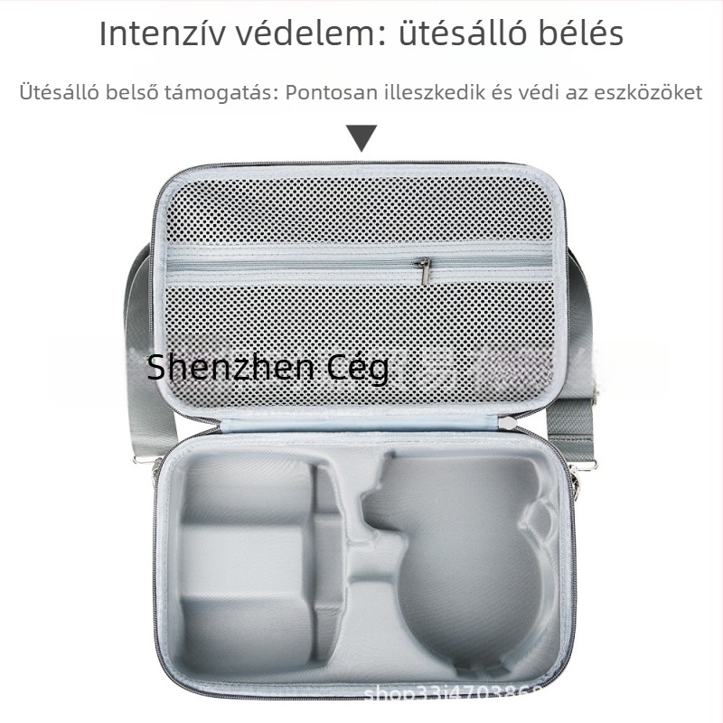 Hajtható drónvédő tok DJI Fliphez, képernyő- és távirányító rekesz, EVA anyag, keresztpántos hordozás