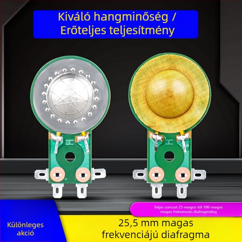 Kültéri kürthöz tervezett magashang-tekercs, ultra‑magas frekvenciájú tekercs titánfilmmel és gyantás bevonattal, nagy hangerőre