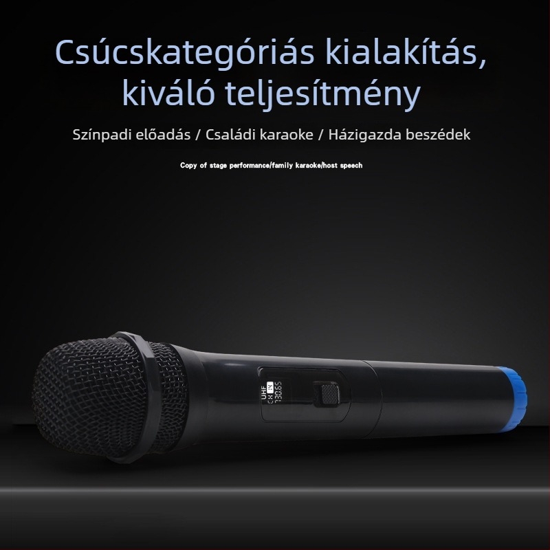 PC-karaokemikrofon, kábeles, modell V101, frekvenciasáv 20 Hz–20 kHz, jel-zaj arány ≥95 dB