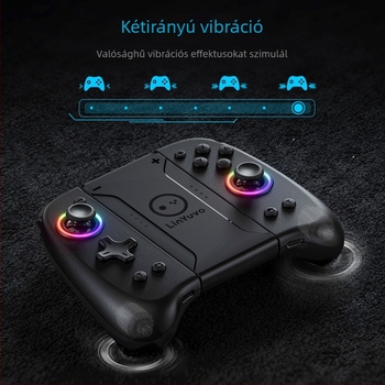 HONCAM KS31 Nintendo Switch vezeték nélküli kontroller Bluetooth, Type-C csatlakozás, 6-tengelyes mozgásérzékelés, vibráció, OLED kijelző